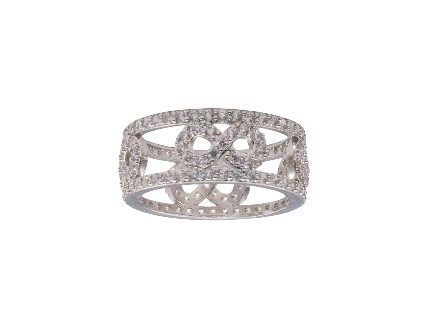 White Gold Infinity Ring