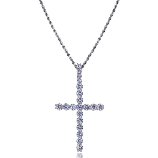 Diamond Cross (Gold or Silver)