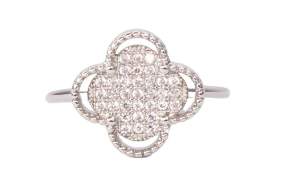 Solo Clover Ring (Silver)