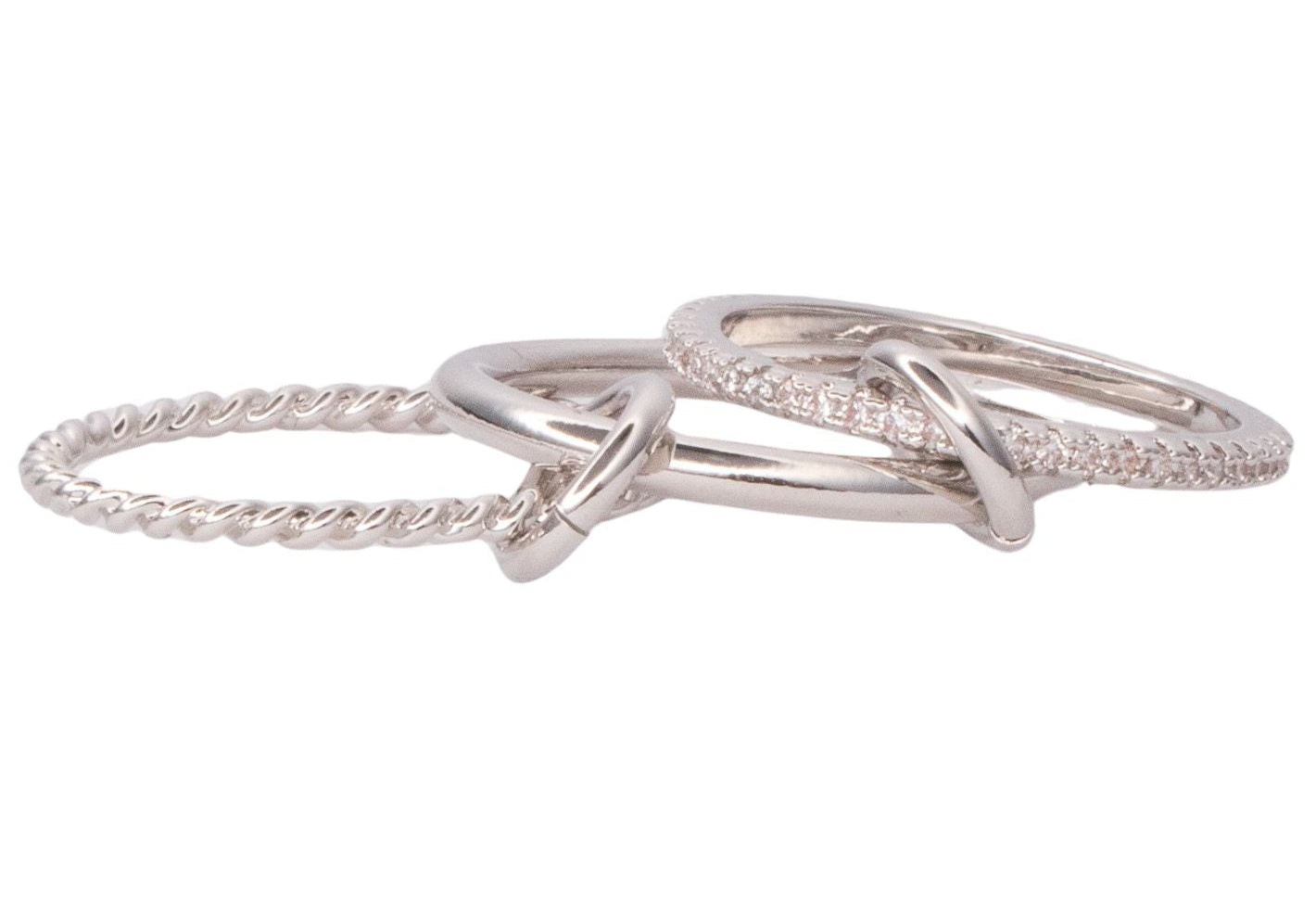 Interlock Loop Ring (White Gold)