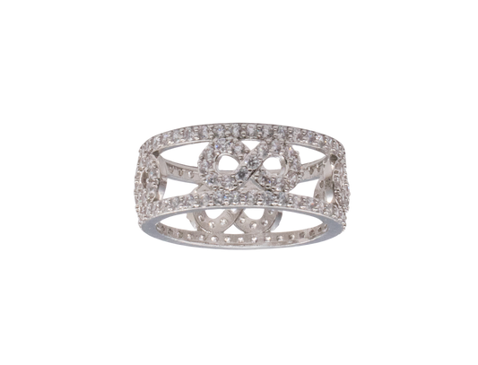 White Gold Infinity Ring