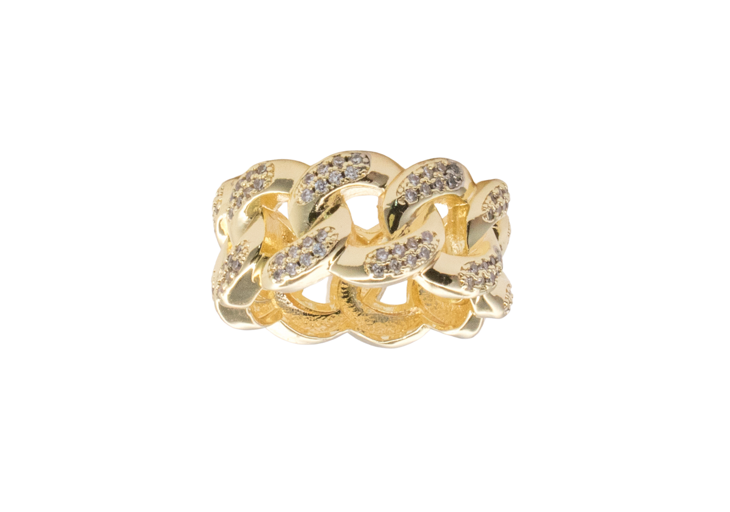 Yellow Gold Cuban Ring