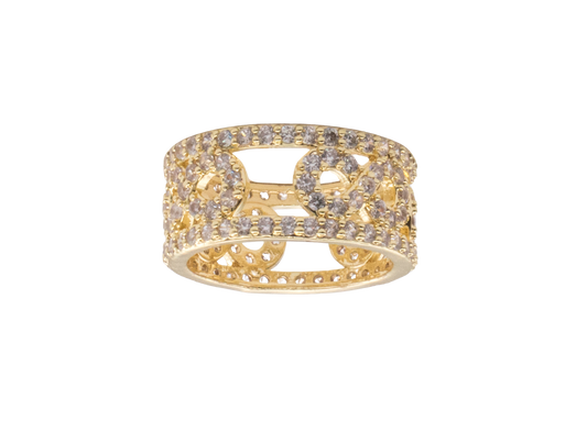 Yellow Gold Infinity Ring