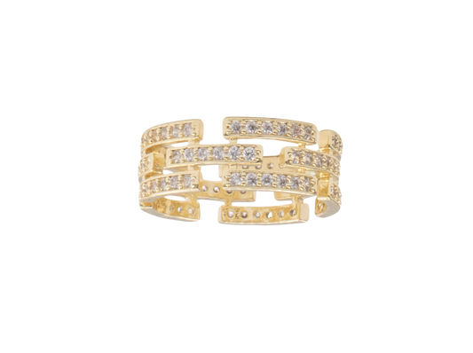 Yellow Gold Alternate Stack Ring