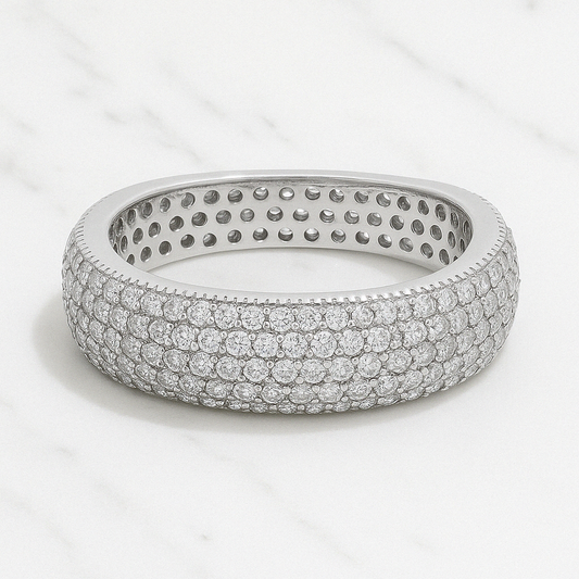 Diamond Square Pinky Ring