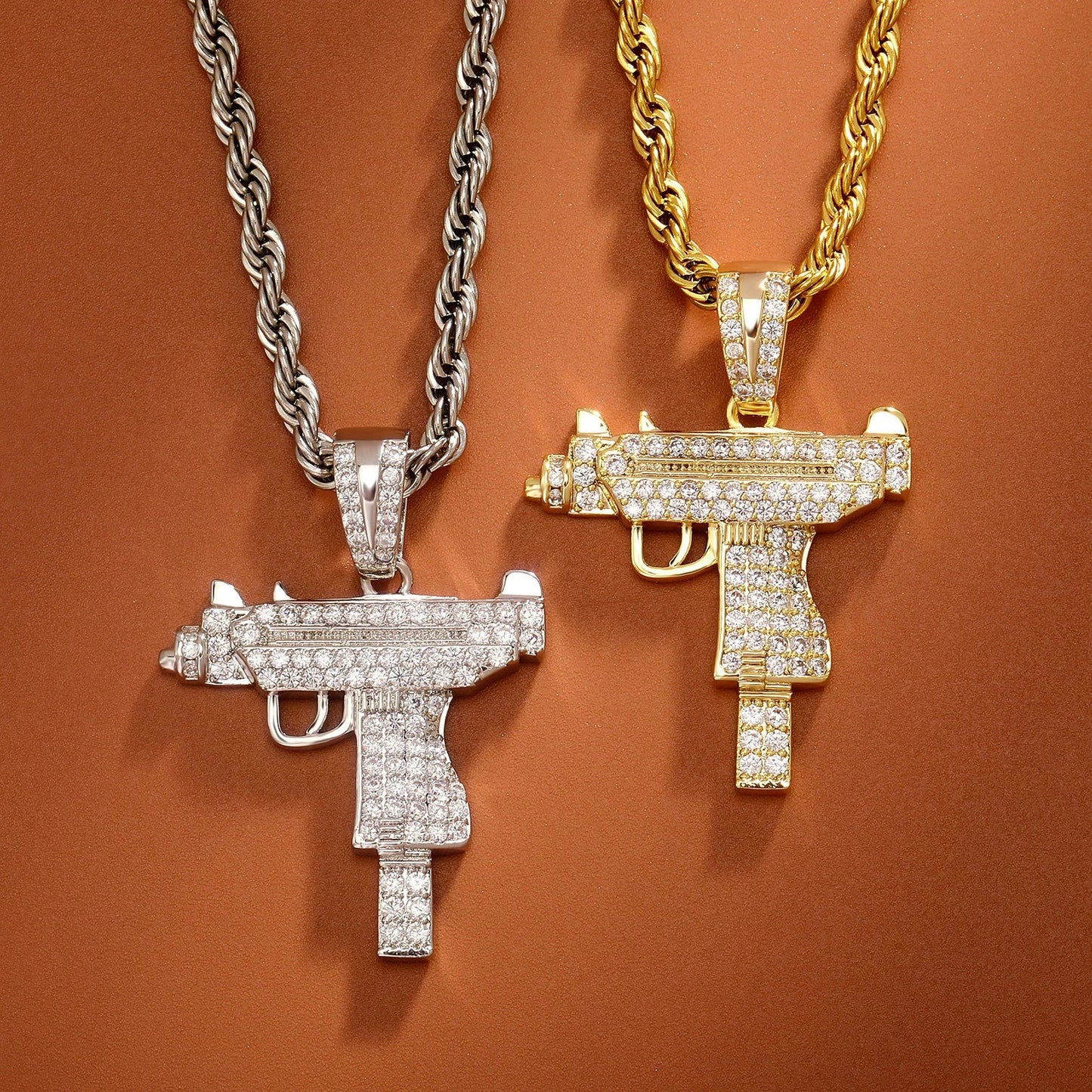 Uzi Gun (Gold or Silver)