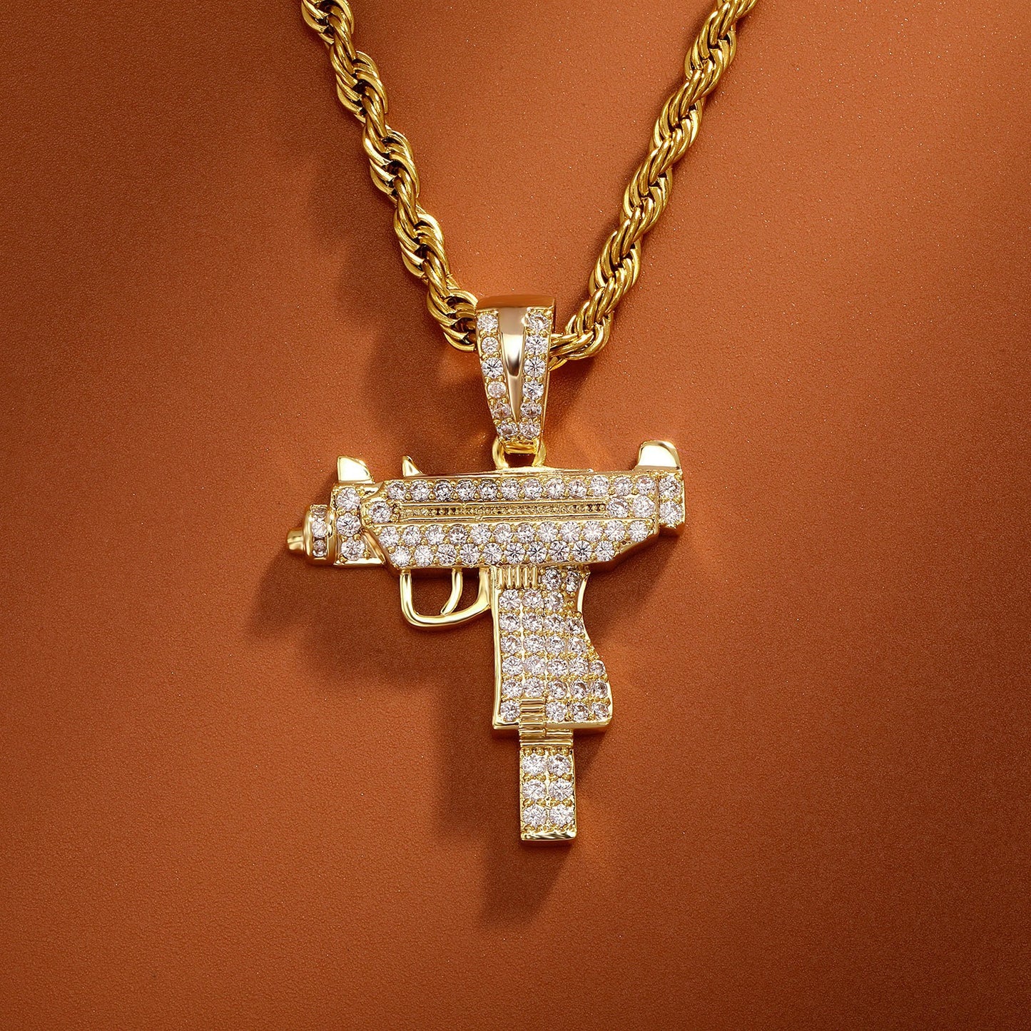Uzi Gun (Gold or Silver)