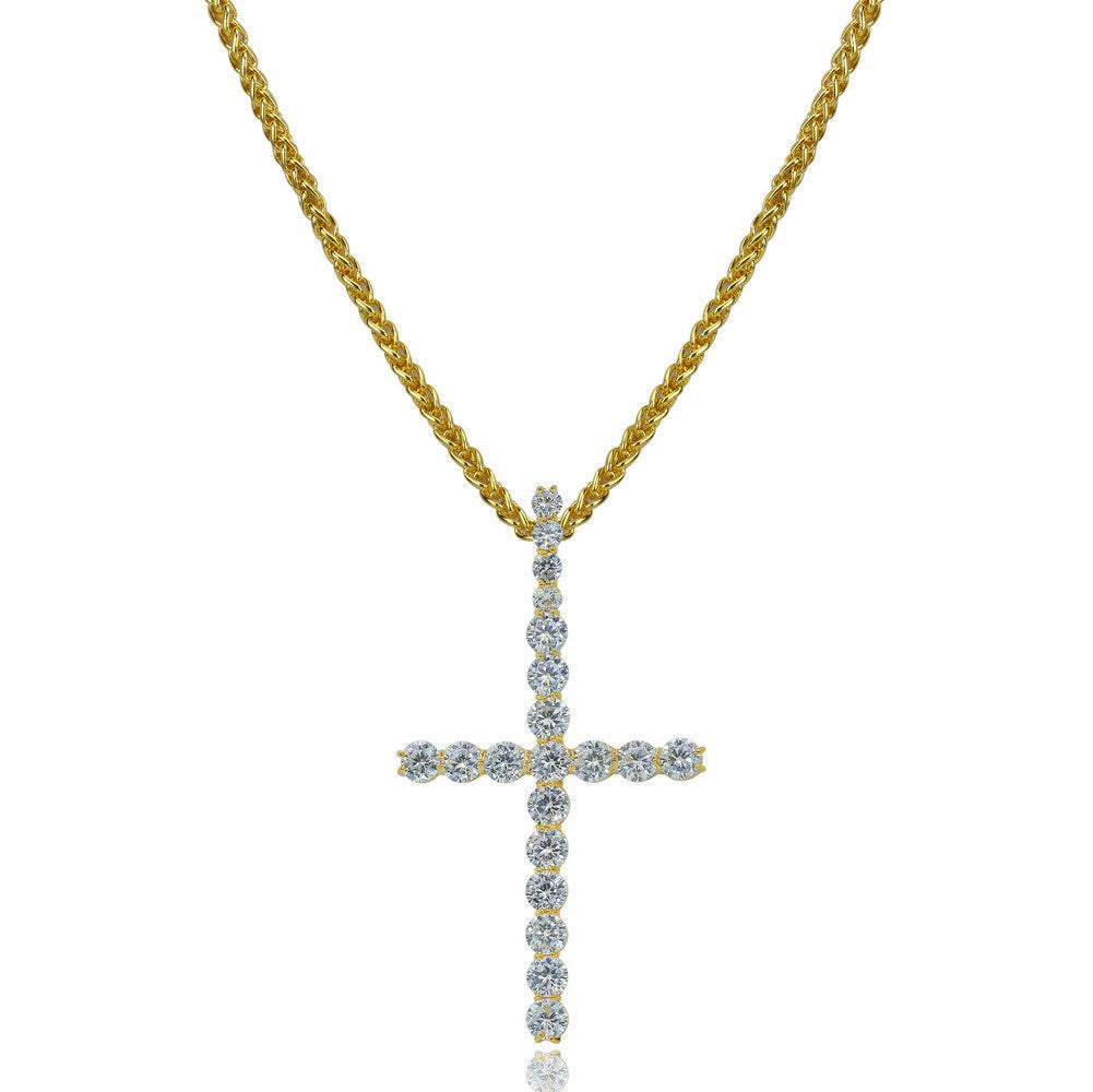 Diamond Cross (Gold or Silver)