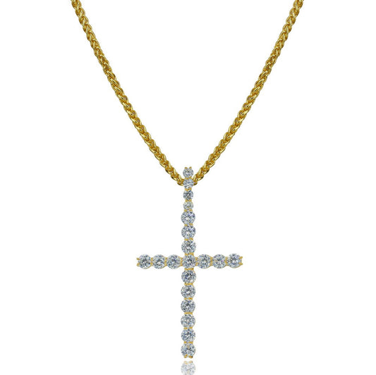 Diamond Cross (Gold or Silver)